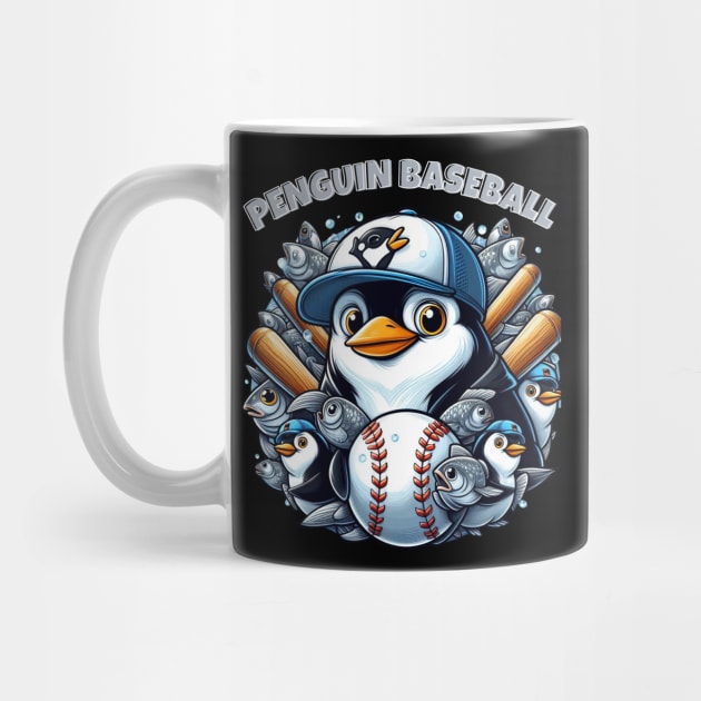 penguin baseball by hsayn.bara